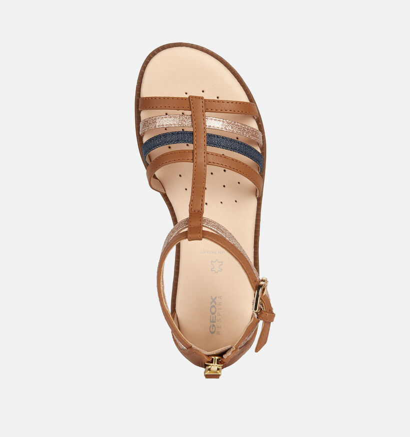 Geox Karly Sandales en Cognac pour filles (352946)