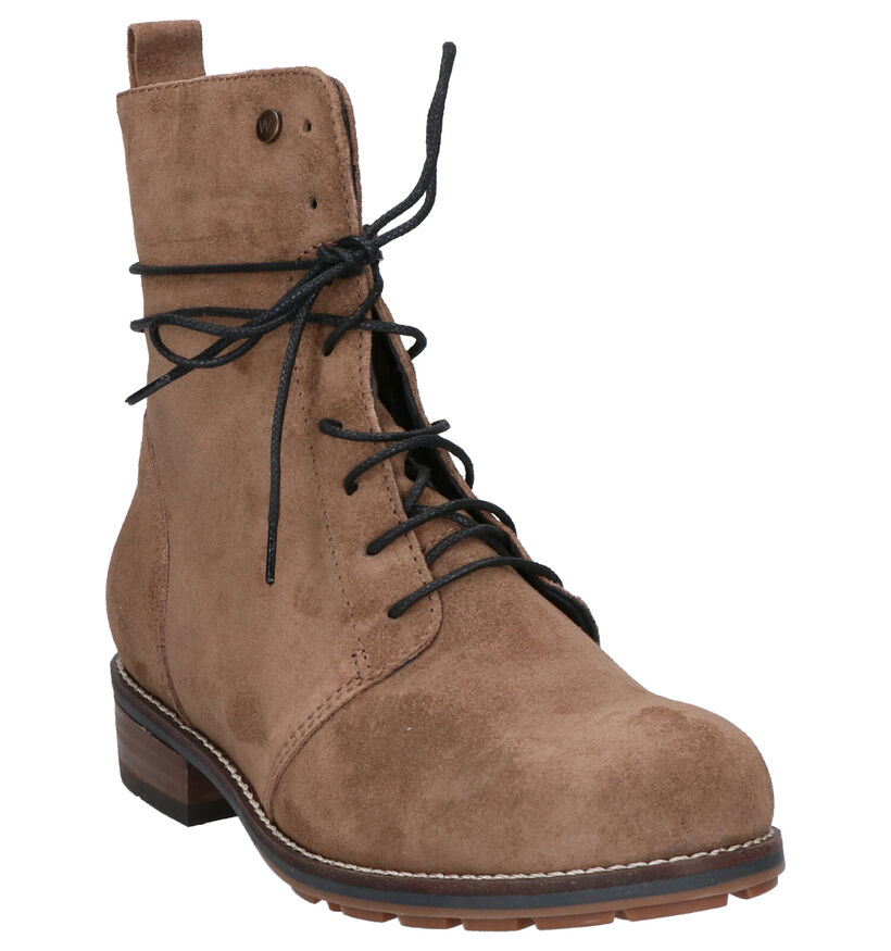 Wolky Murray Taupe Boots in daim (257840)