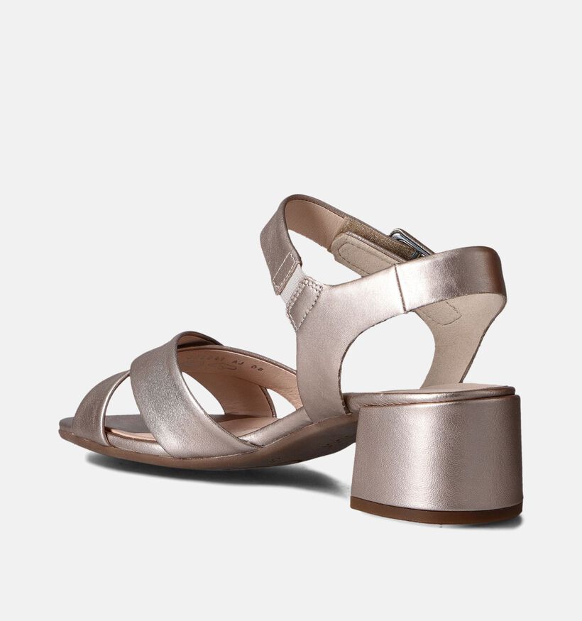 Gabor Gouden Sandalen met Blokhak voor dames (355026)