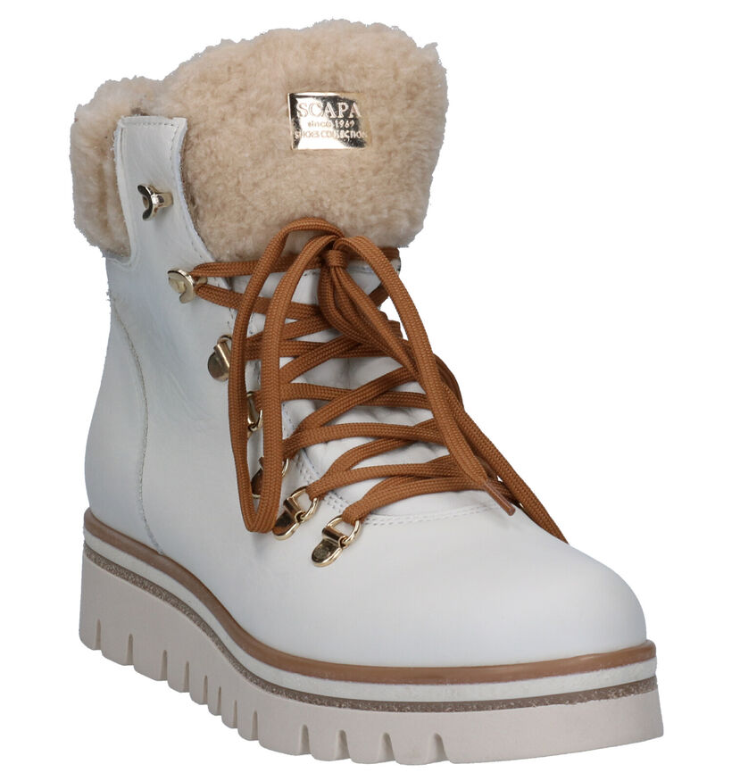 Scapa Faraday Witte Boots in leer (259161)