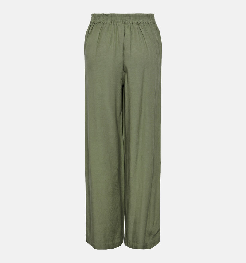 Pieces Minidi Pantalon large en Vert khaki pour femmes (337354)