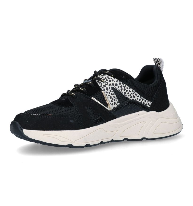 Poelman Baskets casual en Noir pour femmes (328566)