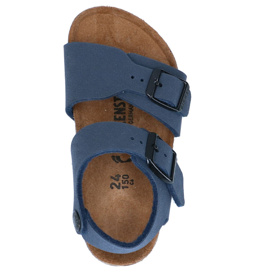 Birkenstock New York  Sandales en Noir pour garçons (338096)