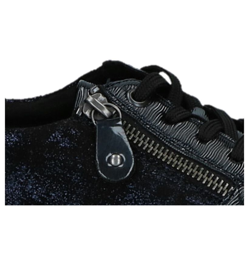 Remonte Chaussures à lacets en Bleu foncé en daim (222567)