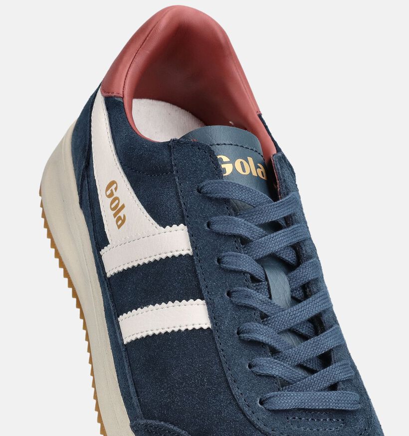 Gola Tornado '88 Chaussures plates en Bleu fonc&eacute; pour hommes (368575) - pour semelles orthop&eacute;diques