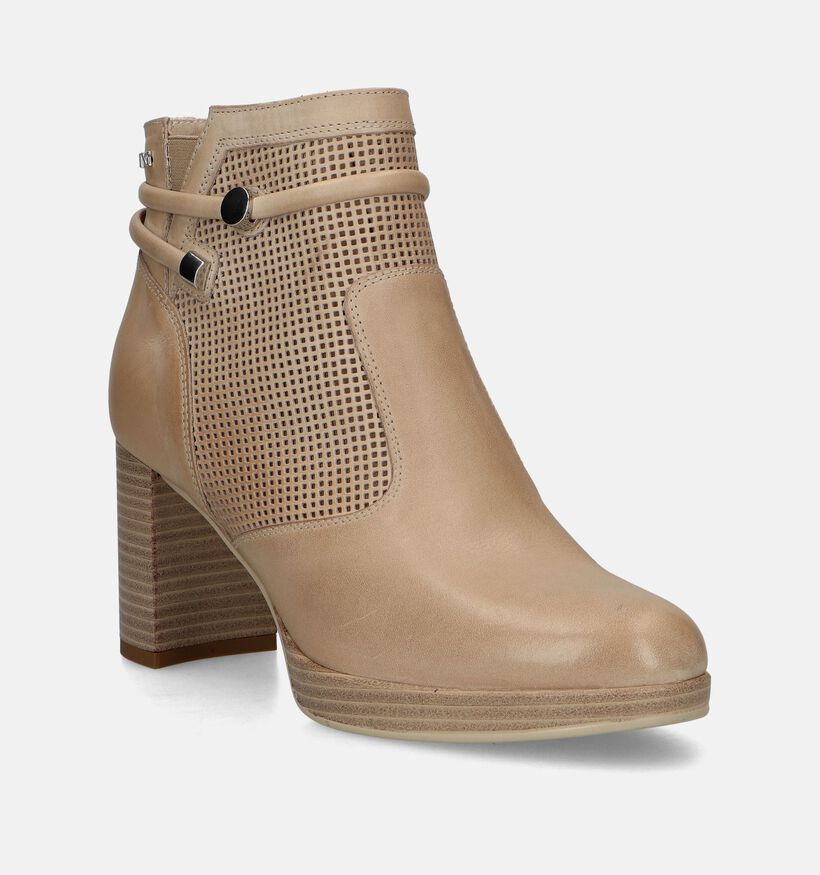 NeroGiardini Bottines à talons en Taupe pour femmes (339450)