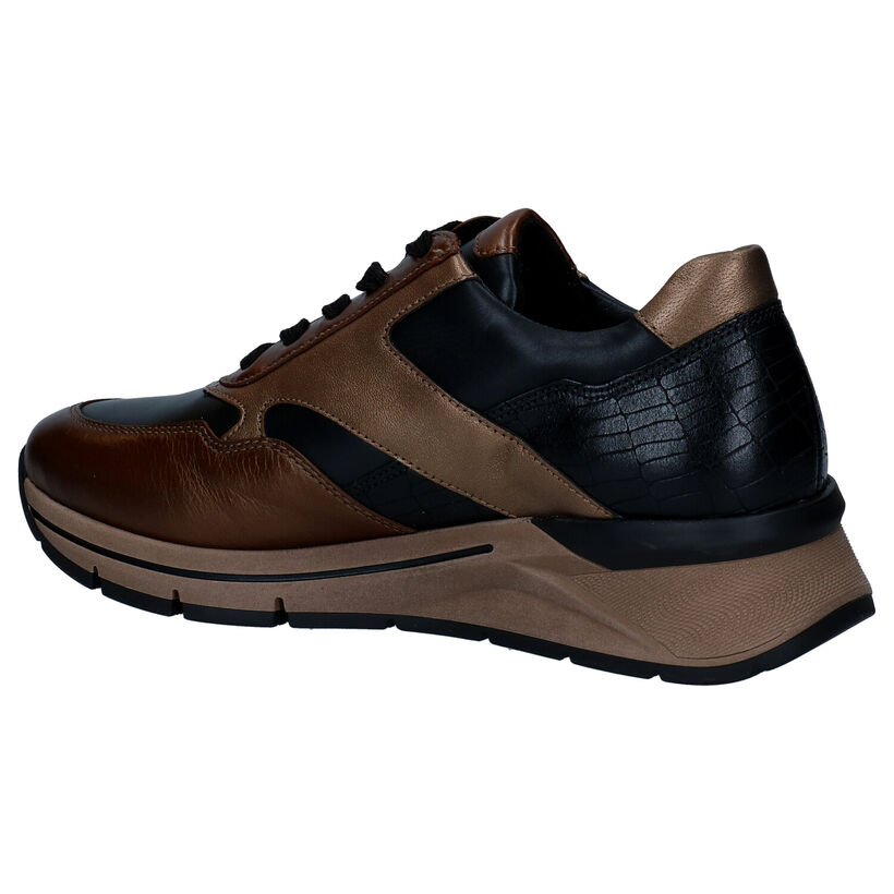 Gabor OptiFit Chaussures à lacets en Bronze en cuir (297427)