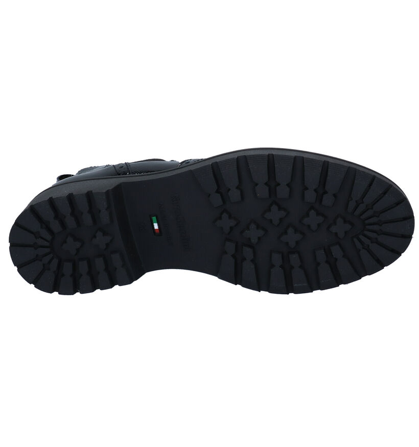 NeroGiardini Bottines plates en Noir en cuir (296643)