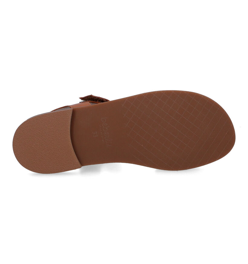 Beberlis Cognac Sandalen in leer (306994)