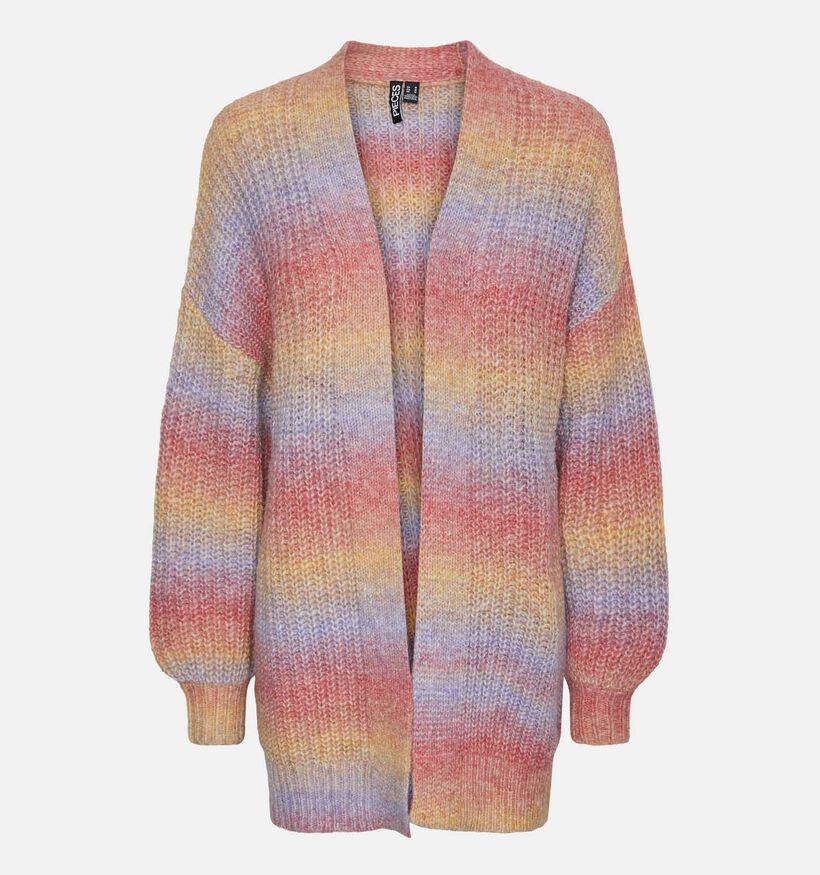 Pieces Sillo Oranje Gebreide cardigan voor dames (342967)
