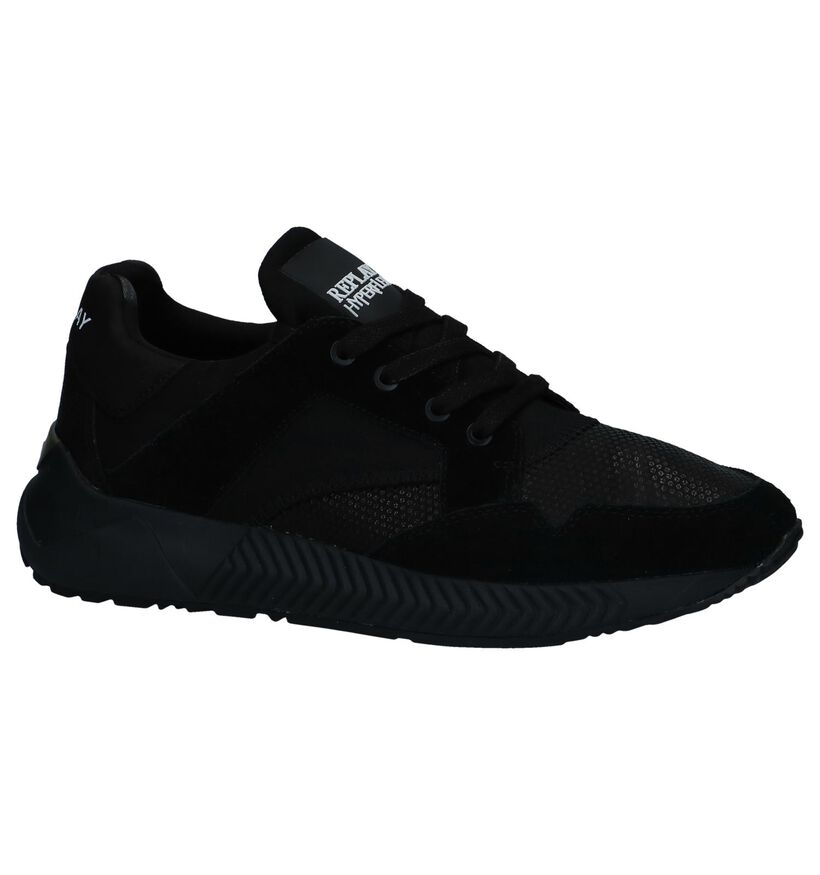 Replay Slip-on en Noir en daim (231706)