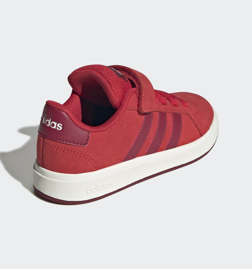 adidas Grand Court 00s Rode Lage Sneakers voor jongens, meisjes (366064) - geschikt voor steunzolen