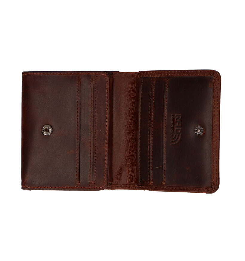 Maverick Porte-monnaie en Cognac en cuir (252754)