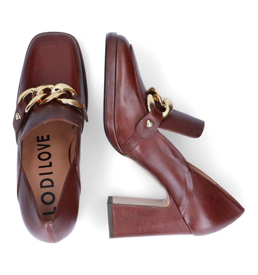 Lodi Lin2013 Escarpins en Cognac pour femmes (317254)