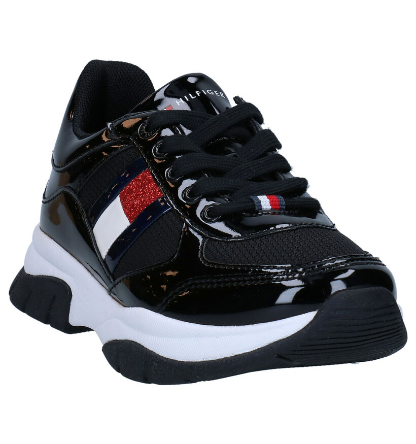 Tommy Hilfiger Zwarte Veterschoenen in kunstleer (279911)