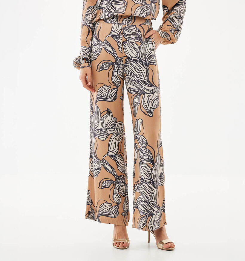 Mexx Graphic Flower Lichtbruine Broek voor dames (368547)