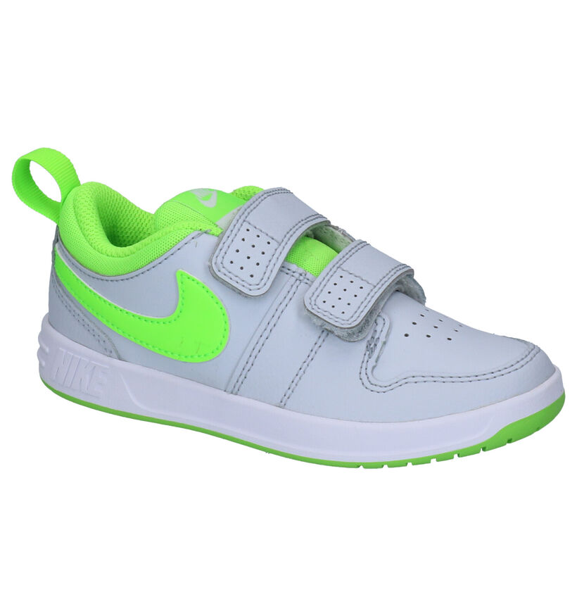 Nike Pico 5 Baskets en Blanc en cuir (254092)