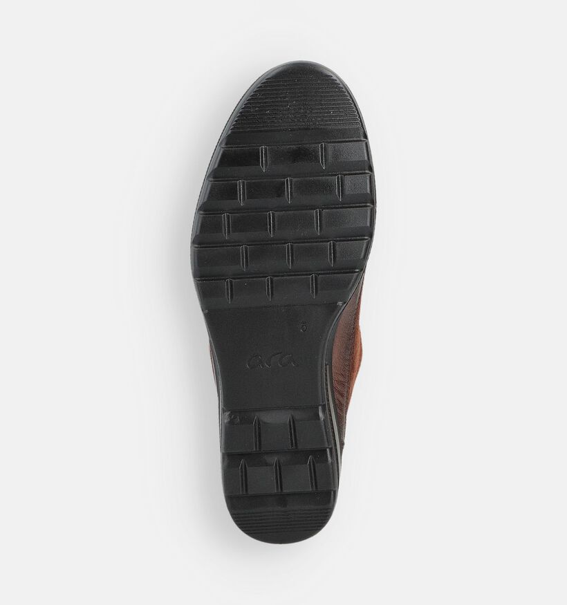 Ara Zurich 2.0 Cognac Brede Veterschoenen voor dames (362482) - geschikt voor steunzolen