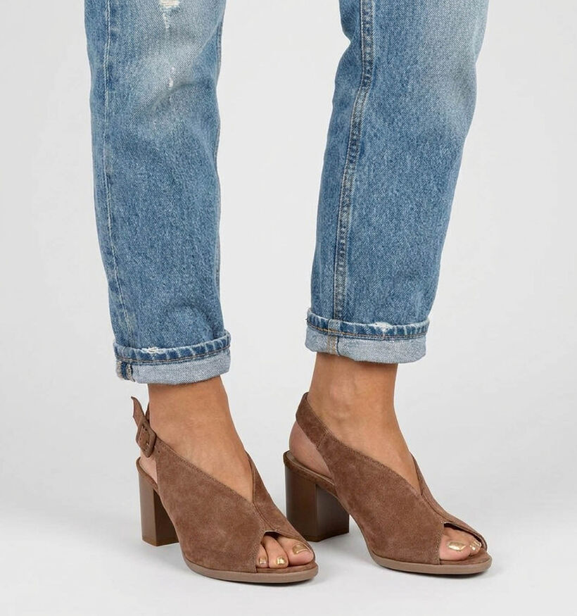 NeroGiardini Bruine Slingback Pumps voor dames (373376)