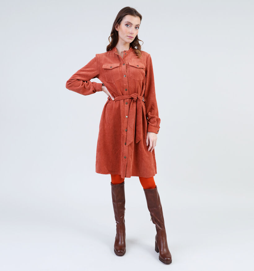 JDY Ullu Robe en velours côtelé en Bleu pour femmes (330956)