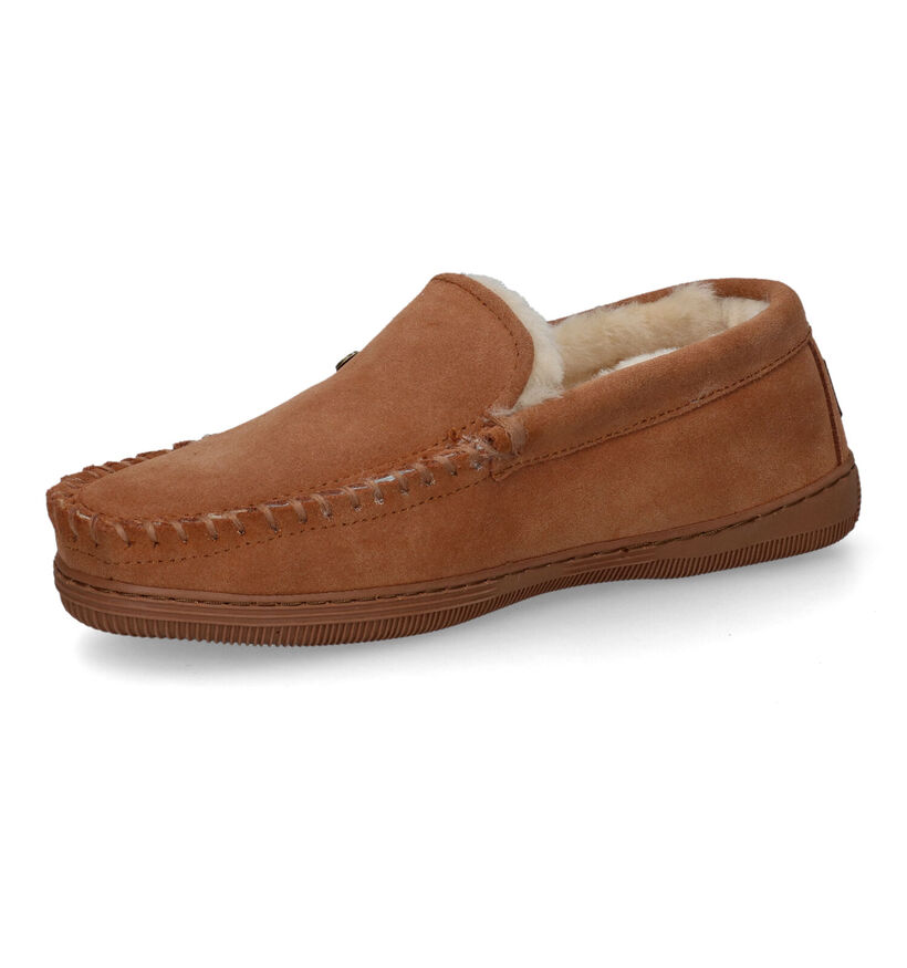 Warmbat Grizzly Cognac Pantoffels voor heren (314422)