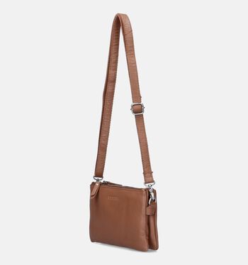 Signatur Crossbody tassen Zwart/Cognac