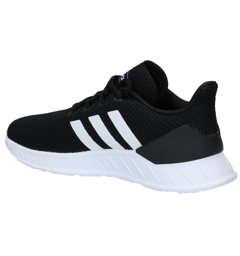 adidas Questar Flow Zwarte Sneakers in kunstleer (290788)