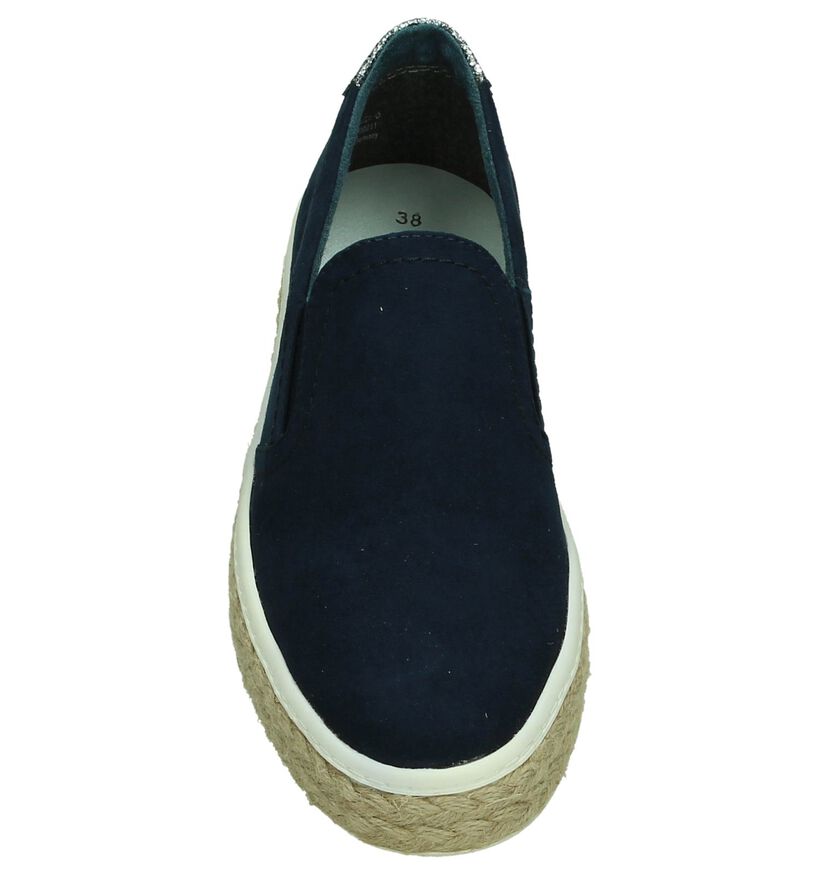 Tamaris Taupe Espadrilles in stof (192494)