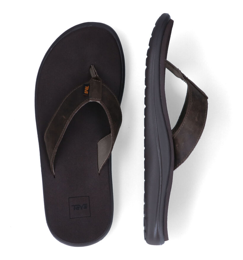 Teva Voya Flip Tongs en Brun pour hommes (321943)