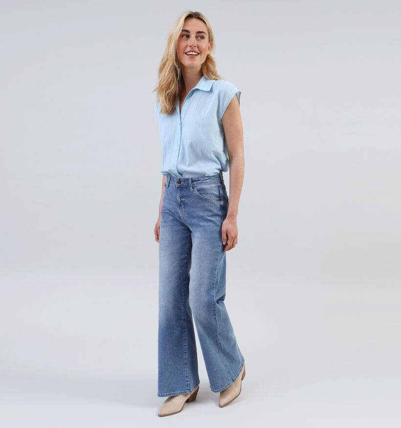 Mexx HW Wide Leg Blauwe Jeans voor dames (337020)