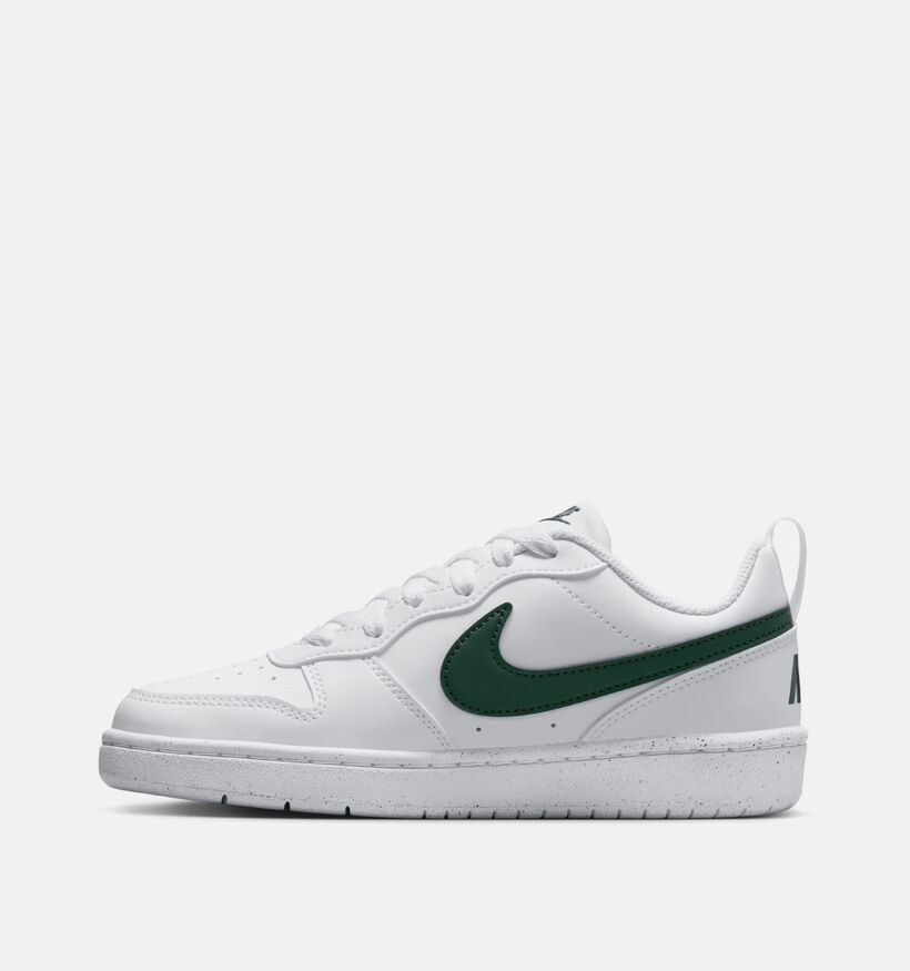 Nike Court Borough Baskets basses en Blanc pour filles, garçons (359831) - pour semelles orthopédiques