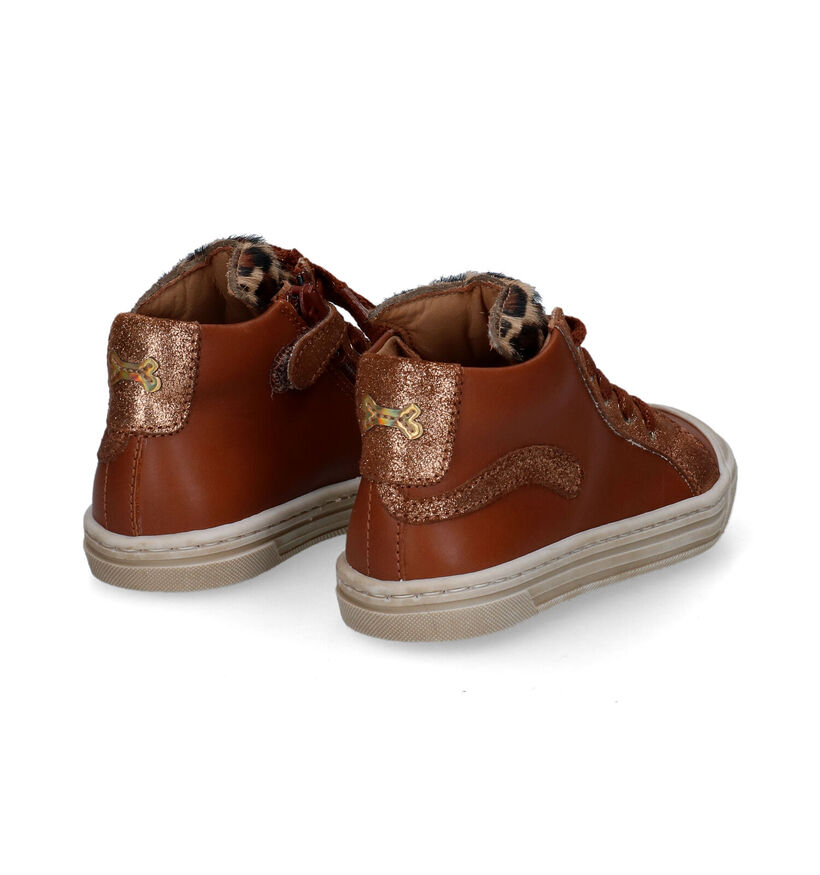 STONES and BONES Caba Bottines en Cognac pour filles (313897) - pour semelles orthopédiques