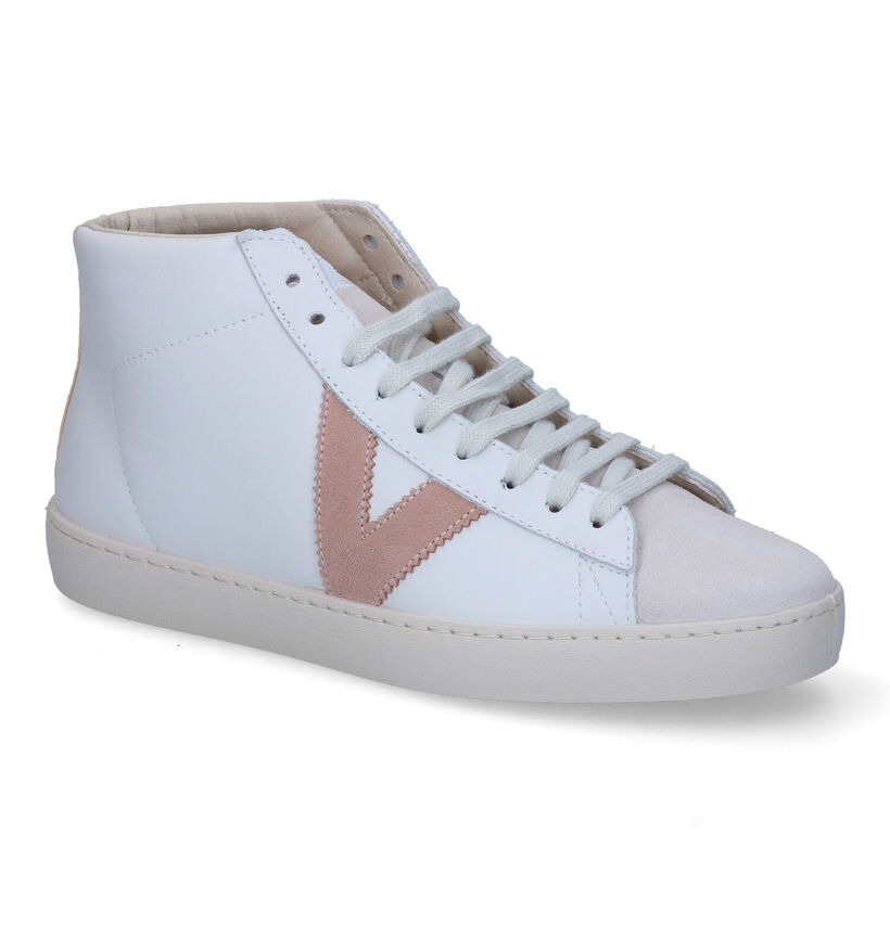 Victoria Baskets montantes en Blanc en cuir (305334)