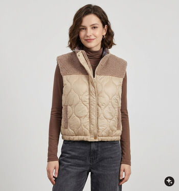 Laurent David Vestes Taupe/Bordeaux/Vert
