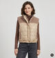 Laurent David Taupe Bodywarmer voor dames (382013)