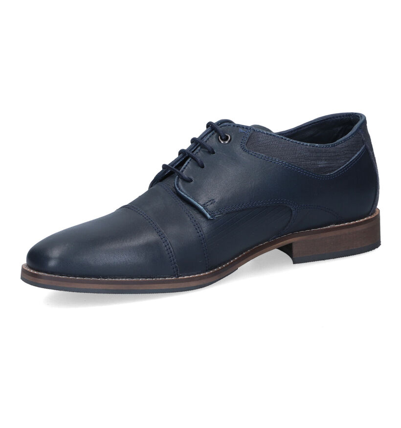 Bullboxer Blauwe Geklede Veterschoenen voor heren (318116)