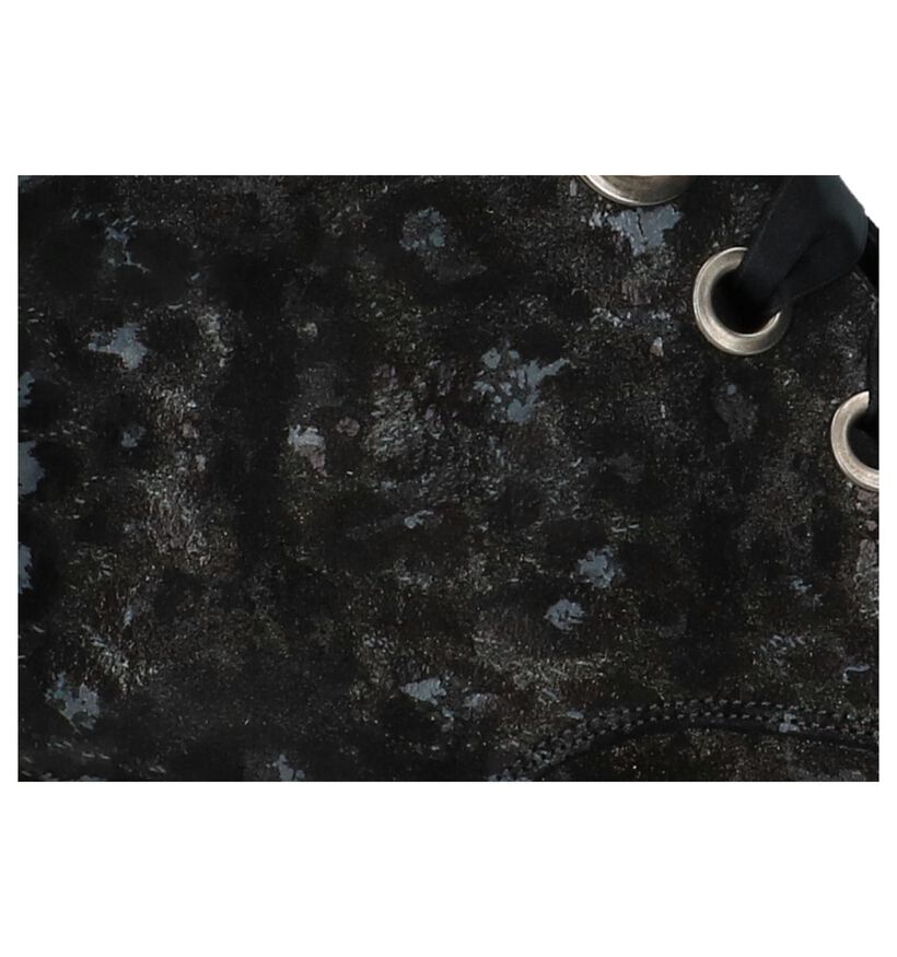 Sergio Turri Bottines à lacets en Noir en daim (233030)