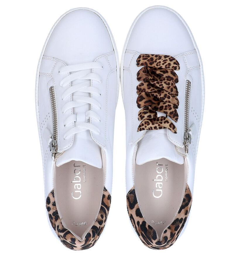 Gabor OptiFit Chaussures à lacets en Blanc en cuir (271559)