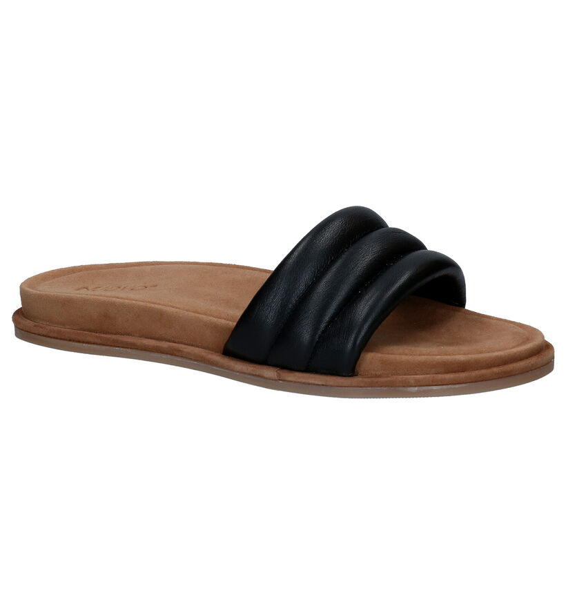 Inuovo Nu-pieds plates en Noir pour femmes (292689)