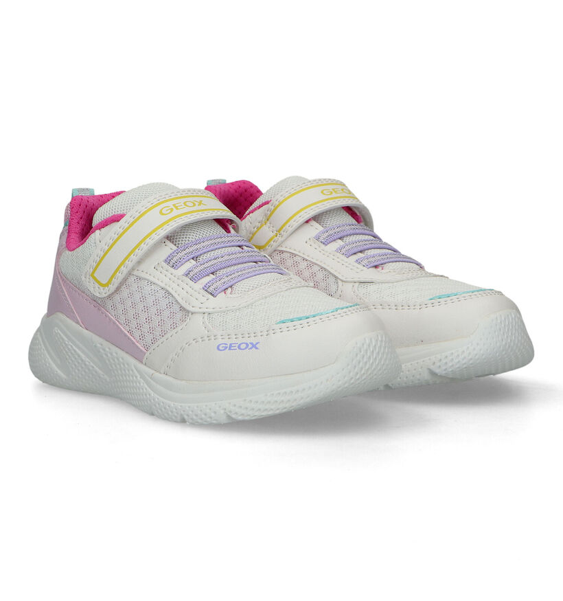 Geox Sprintye Baskets en Blanc pour filles (326616) - pour semelles orthopédiques