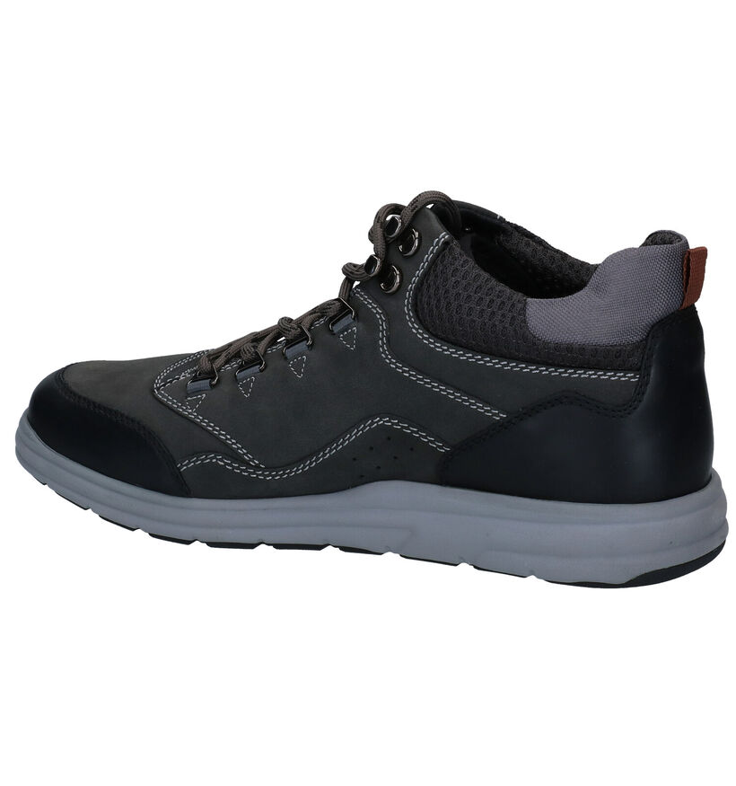 Geox Hallson Bruine Wandelschoenen in leer (294763)