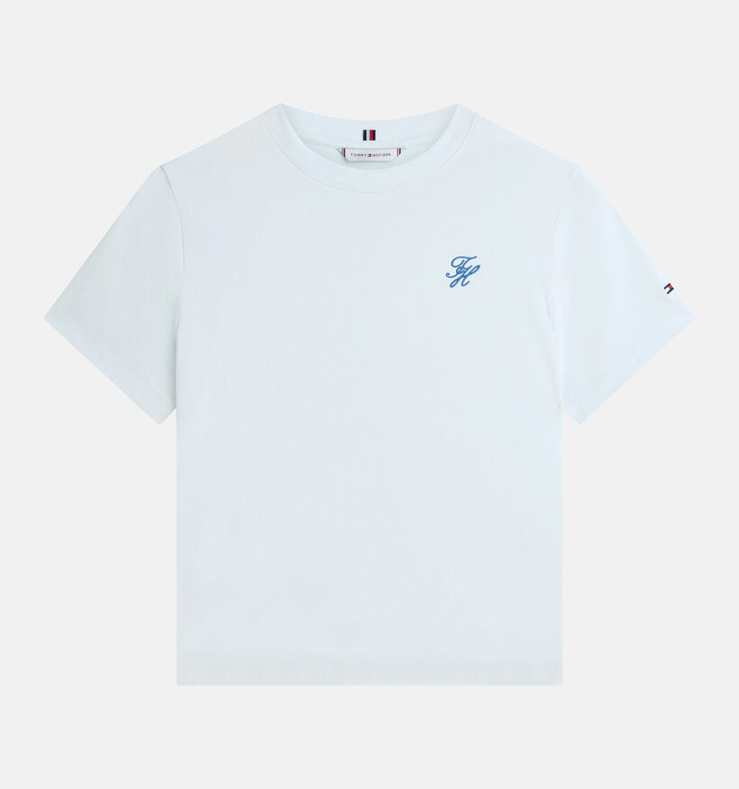 Tommy Hilfiger Lichtblauwe T-shirt voor dames (369257)