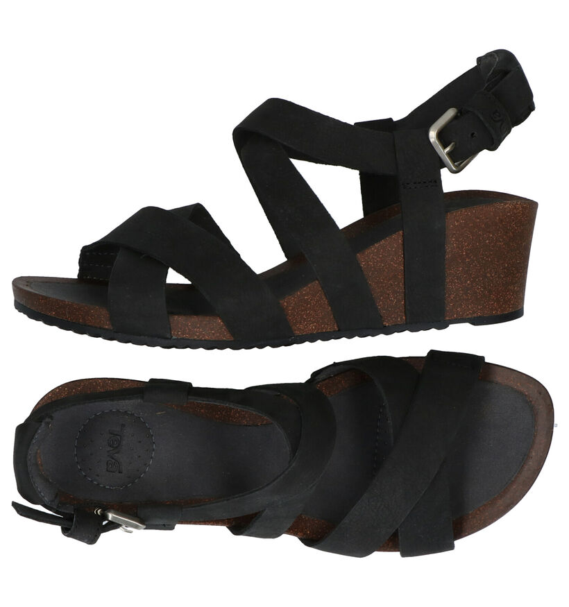 Teva Mahonia Cognac Sandalen in leer (270641)