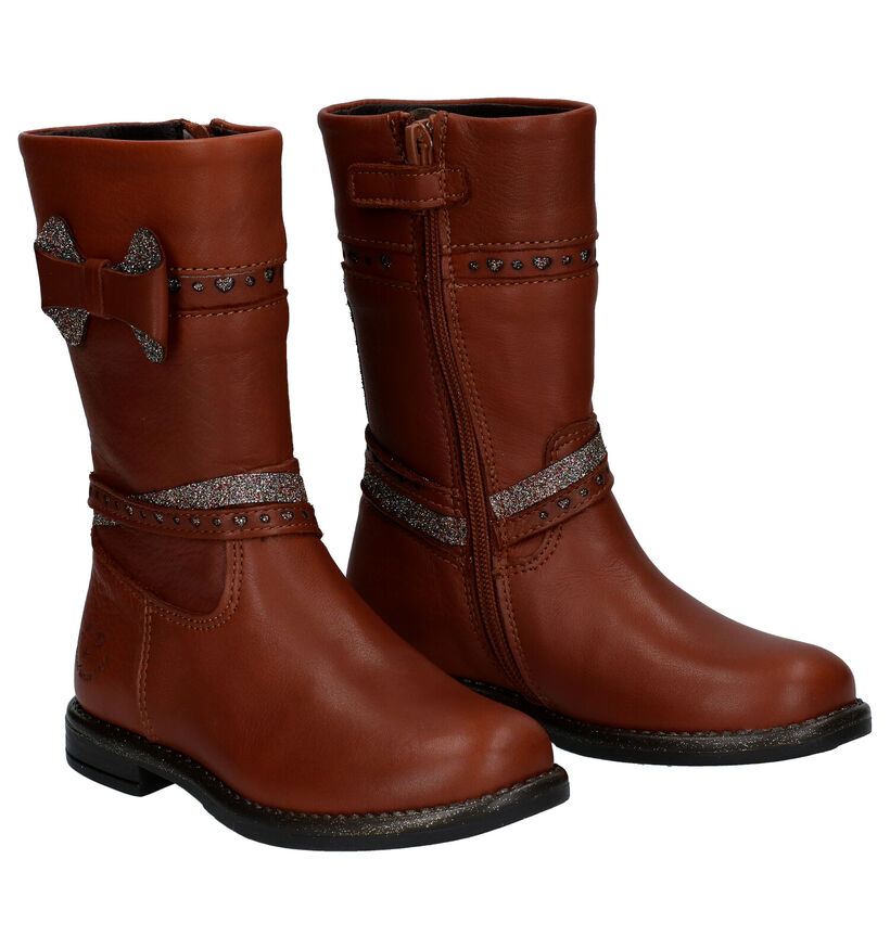 Little David Jenia Cognac Laarzen in leer (298557)