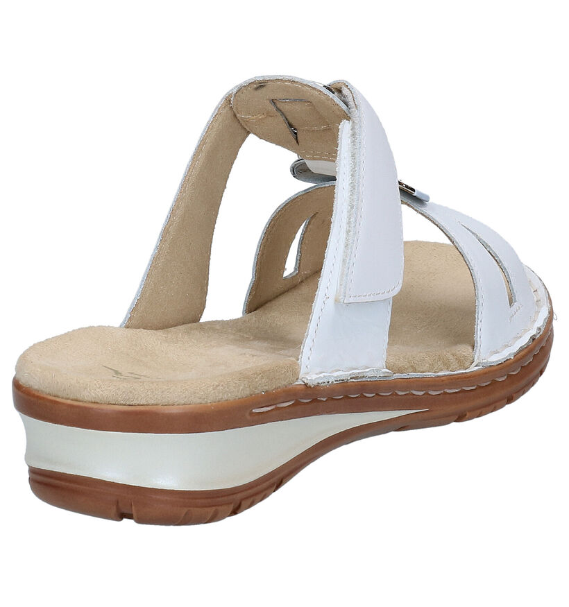 Ara Hawaii Witte Slippers in leer (288972)