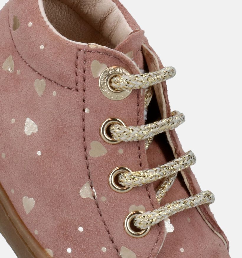 Naturino Cocoon Roze Babyschoenen voor meisjes (334891) - geschikt voor steunzolen