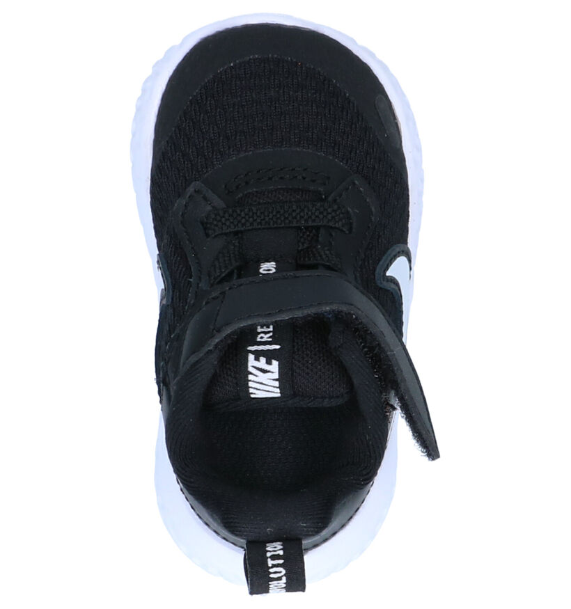 Nike Revolution Baskets pour bébé en Bleu en cuir (284482)