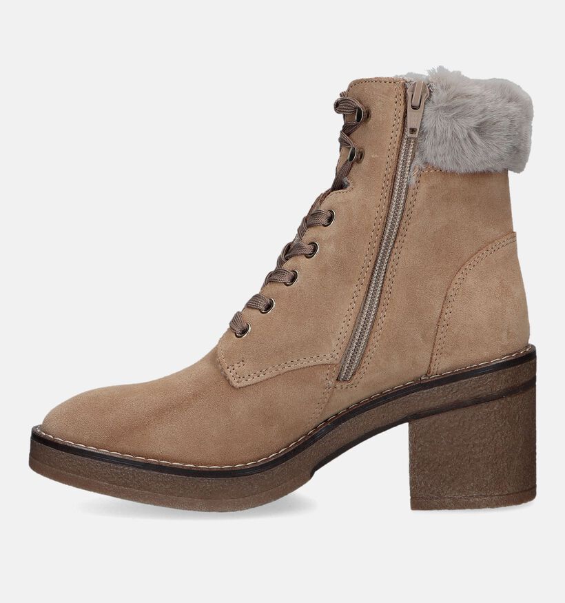 Signatur Bottines avec lacets en Beige pour femmes (329239)