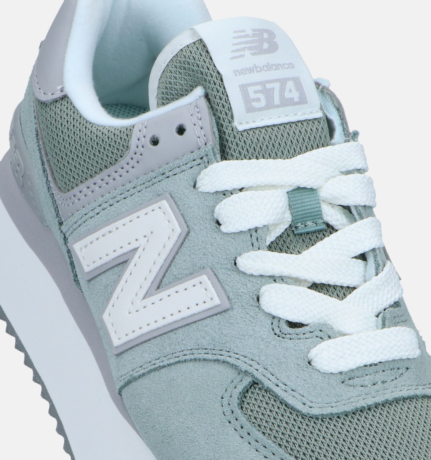 New balance top sneakers dames groen