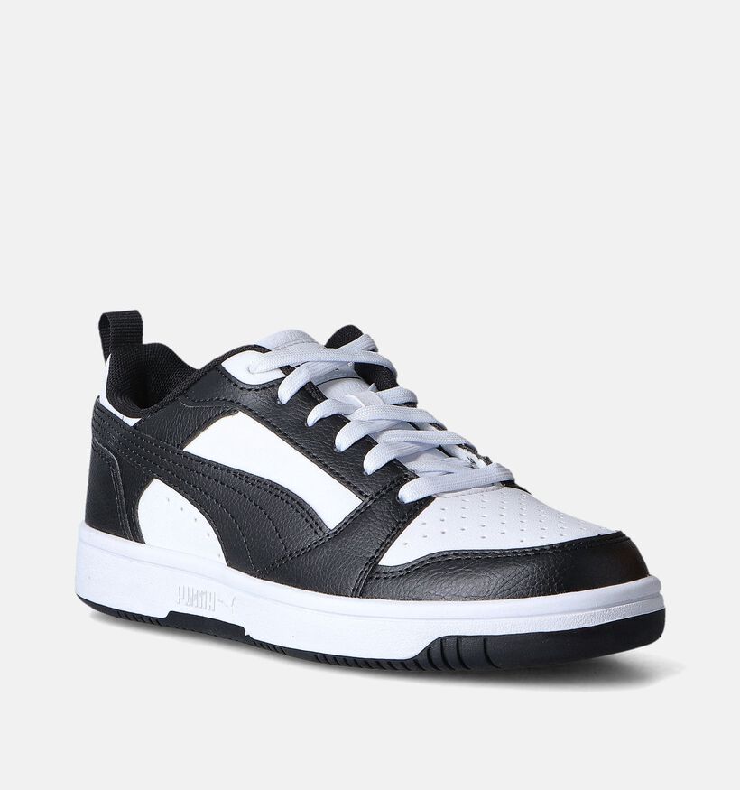 Puma Rebound v6 Lo Blauwe Sneakers voor meisjes, jongens (350376) - geschikt voor steunzolen